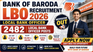 Bank of Baroda Hiring 2026: Apply Now for 2482 LBO Positions